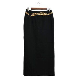 Privata NWT Embroidered Wool Maxi Skirt Sz 10
